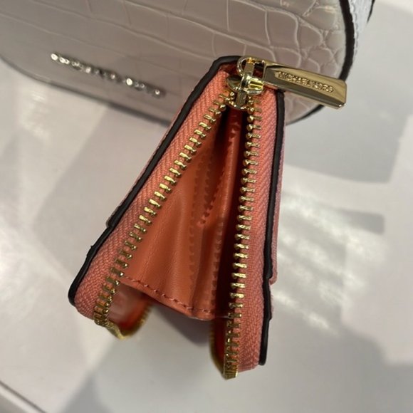 Michael Kors Jet Set Travel Medium Zip Around Card Case Sherbert Multi - Picture 3 of 16